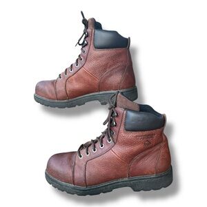 🥾 Wolverine Men’s Work Boots‎ Size 12M C775 Brown Leather Oil-Resistant